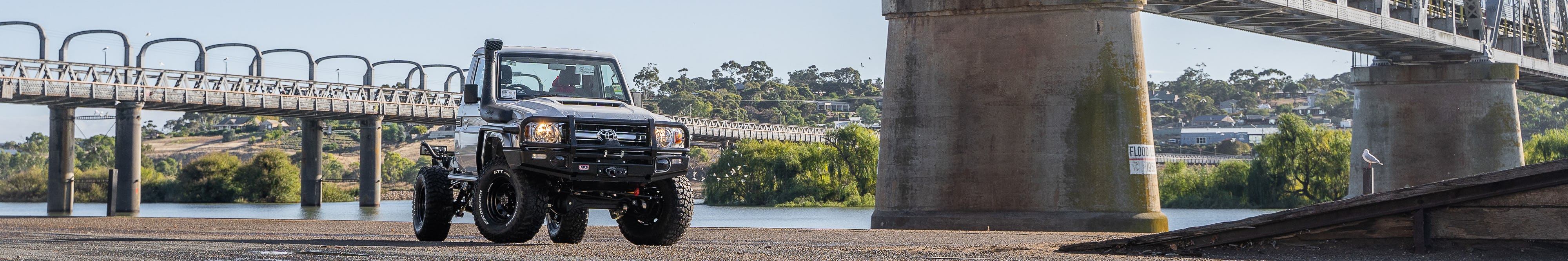 2021 Toyota Landcruiser 79 Series customised with snorkel and ARB radiator protection