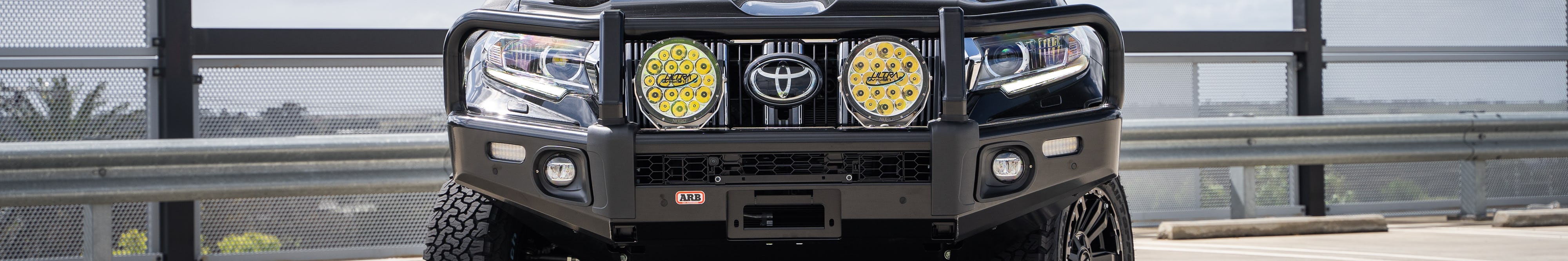 Black Toyota Prado 150 Build with ARB Bullbar & Ultra Vision 140 MAXX lights