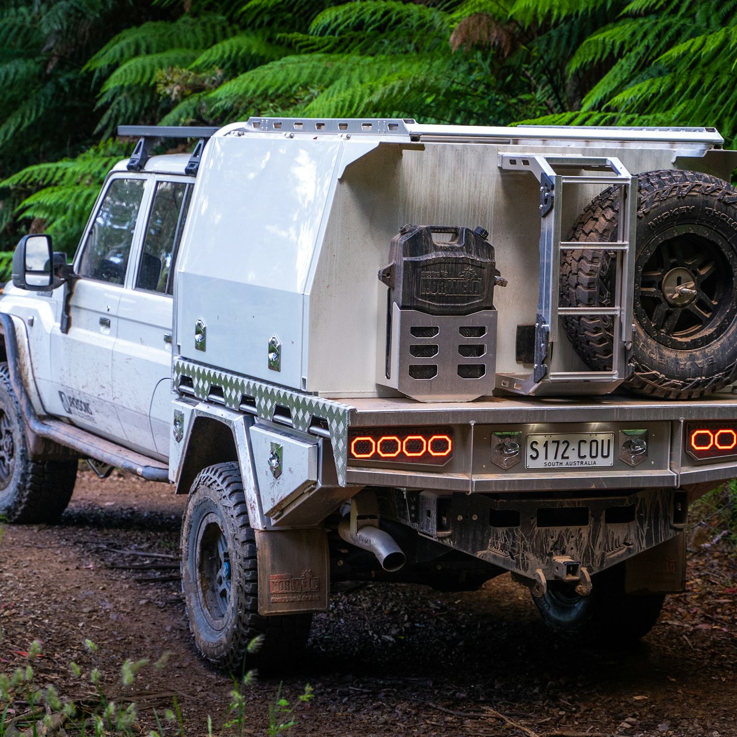 Back end of off roading 4x4 customised with JMACX 4495