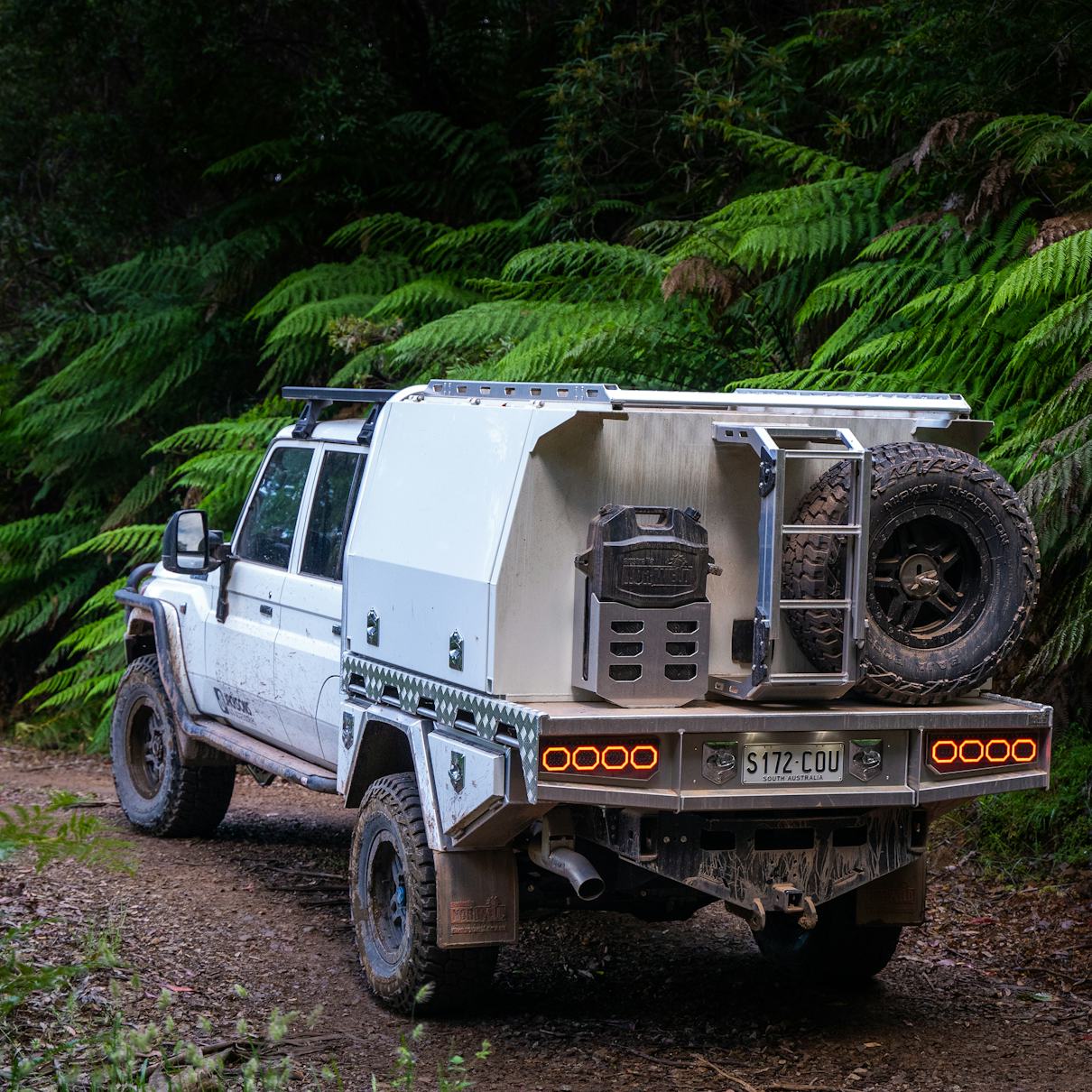 Back end of off roading 4x4 customised with JMACX 4495