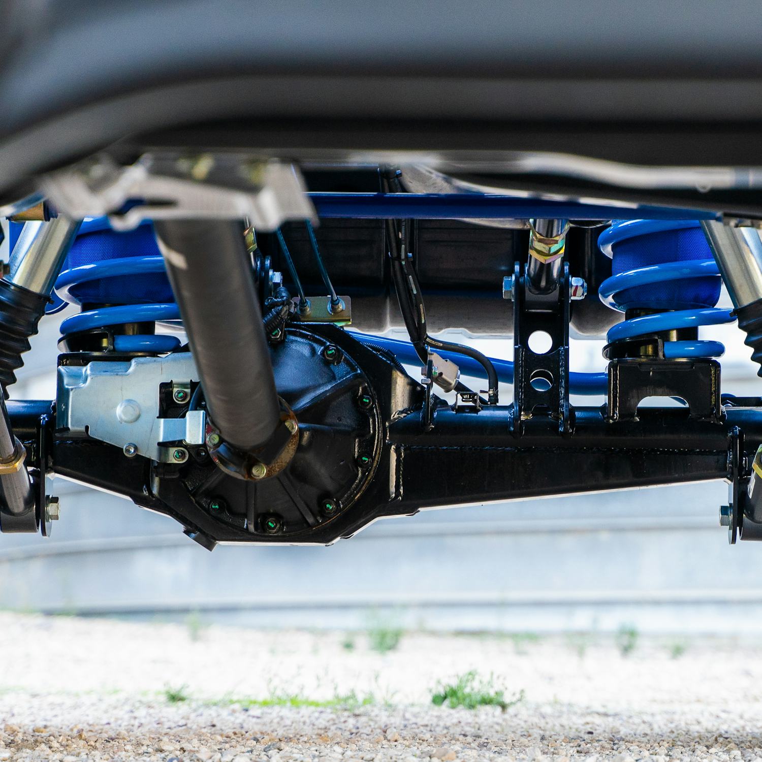 Close up of an installed coil conversion