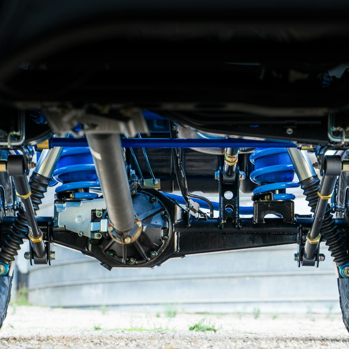 Close up of an installed coil conversion