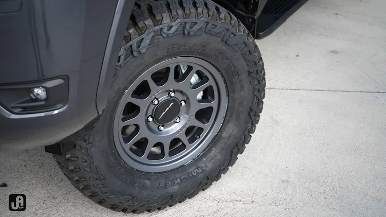 Close up of a Method Wheel used on 300 Series display build