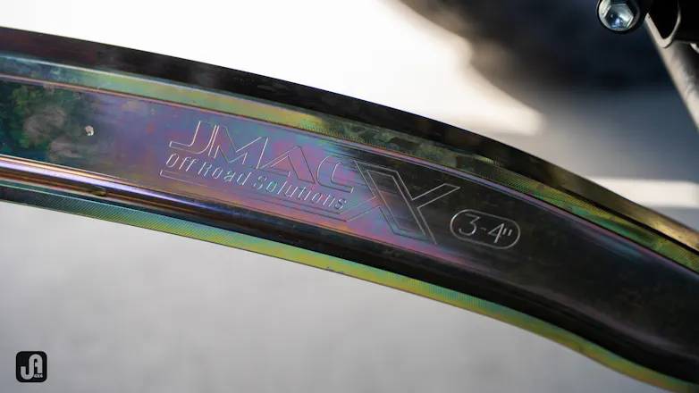 Close up of Jmacx billet radius arms