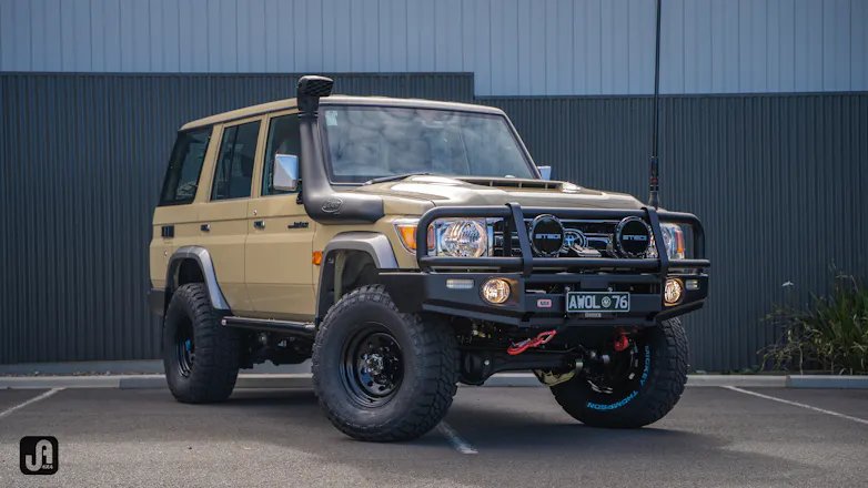 Front view of 76 Series build