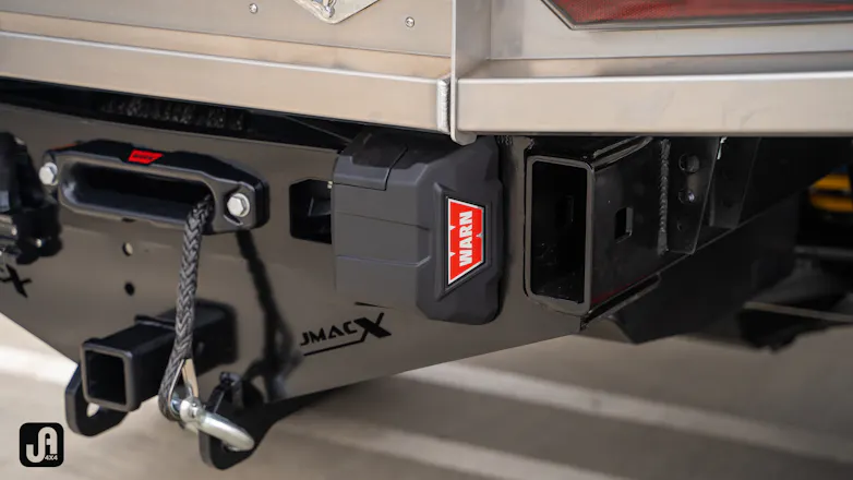 Warn winch on 79 Series customised 4x4
