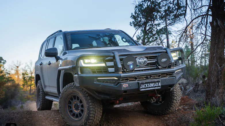 300 Series Landcruiser with ARB Summit MKII bar and Ultra Vision 180 lights
