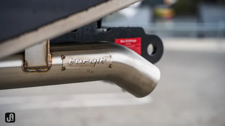 Torqit 3.5” exhaust system of modified 79 Series