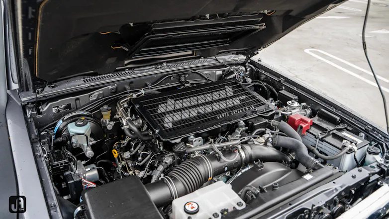 Under the bonnet of 79 Series Dual Cab