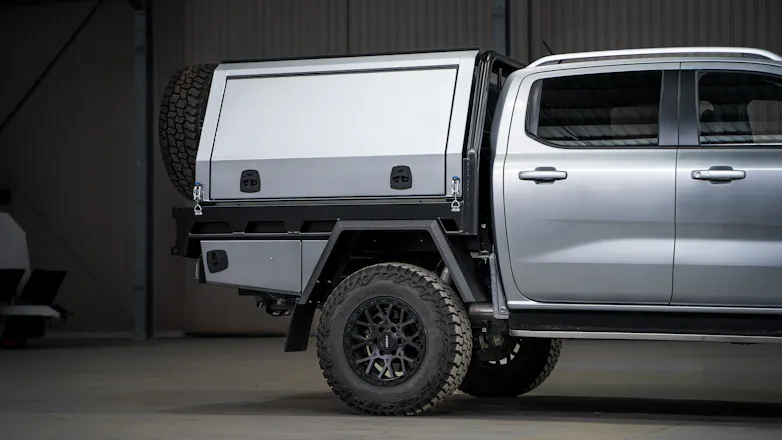 Custom build Ford Ranger Next-Gen with a closed Jacksons Australia canopy