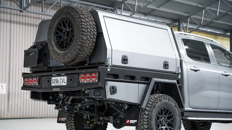 Customised Ford Ranger Next Gen with canopy and Mickey Thompson Baja Boss tyres
