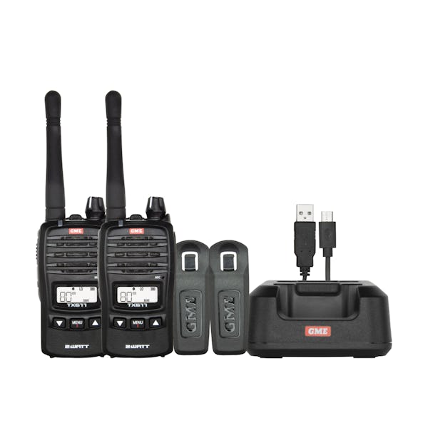 GME 2 WATT Handheld UHF Radio – Twin Pack