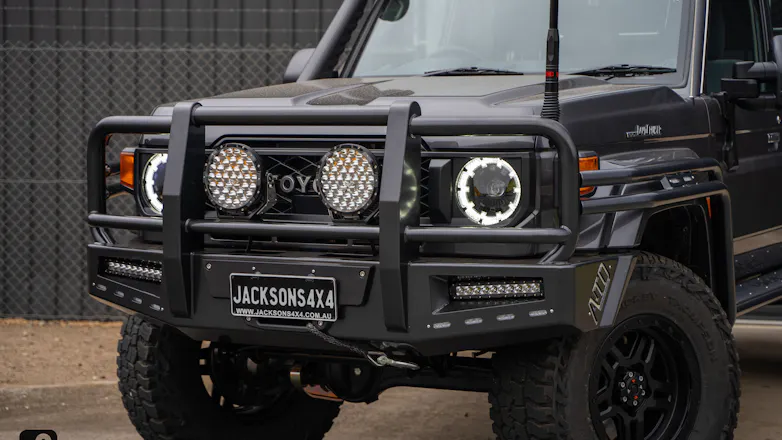 2024 Toyota Landcruiser 79 Series with modifications including ATD barwork