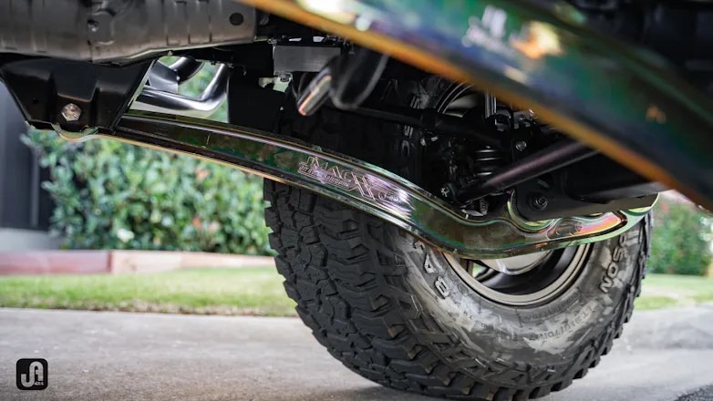Jmacx billet radius arms fitted to custom build for 79 Series Landcruiser