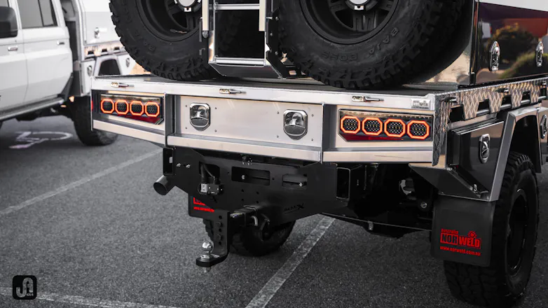 Norweld tray and canopy fitted to 2024 79 Series Landcruiser