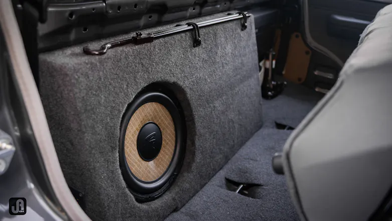 Sound speakers installed to custom build 79 Series