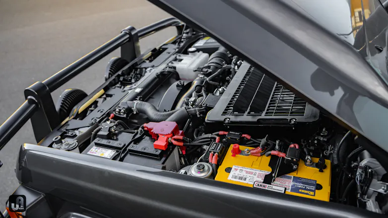 Under the bonnet of 2024 Toyota 79 Series Landcruiser build