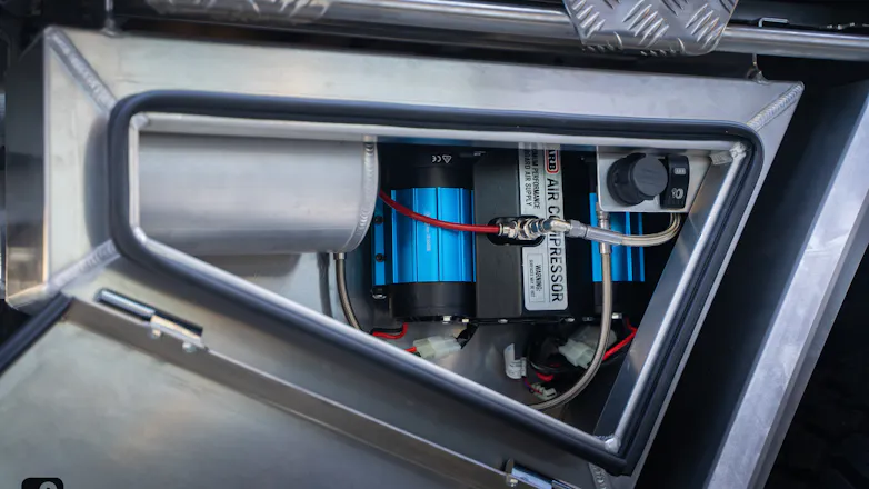 Custom toolbox air compressor system of 79 Series build