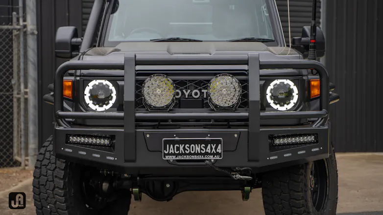 Toyota 79 Series Landcruiser with ATD bullbar and Stedi Type-X Pro lights