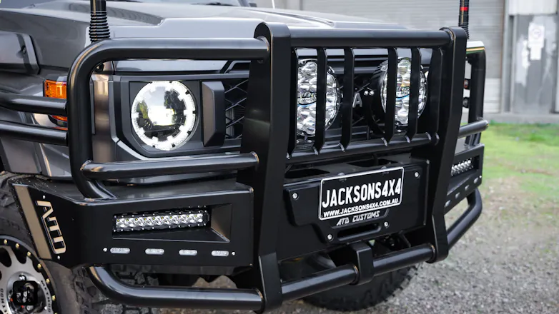 79 Series Landcruiser with ATD Apocalypse powder coated bar