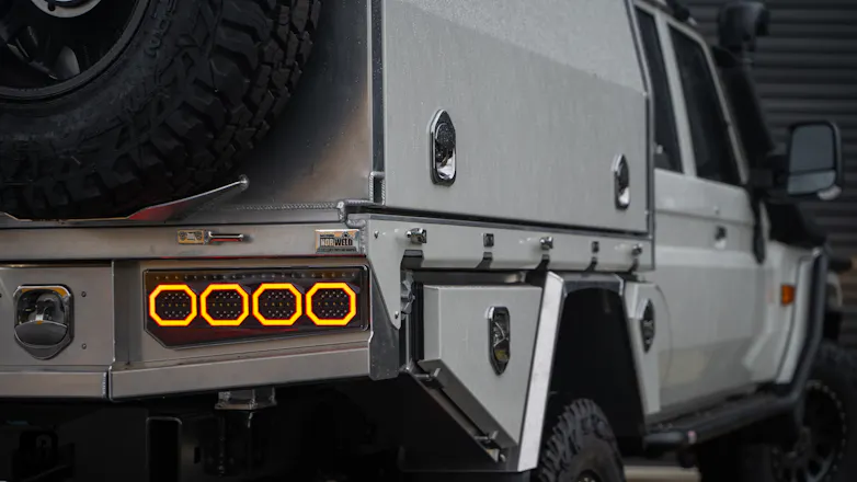 Norweld canopy fitted to 79 Series Landcruiser