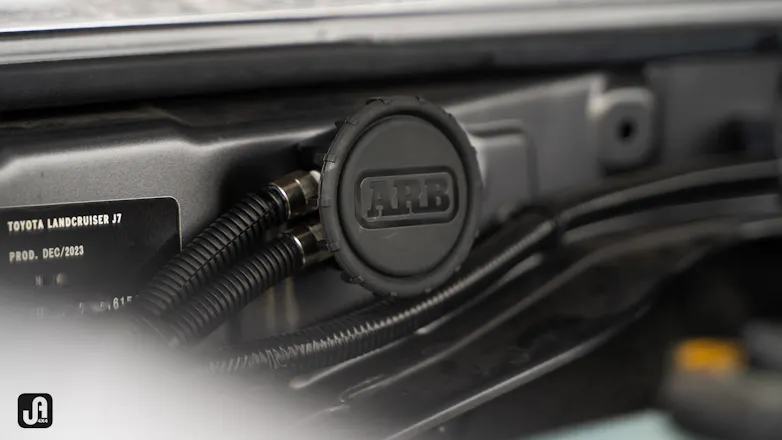 ARB driveline breathers fitted to 79 Series build