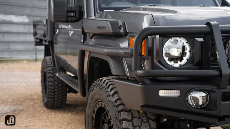 ARB barwork on 79 Series Landcruiser build