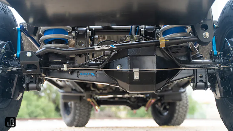 Silver 79 Series Toyota Landcruiser with Jmacx 4495 Super Chassis package