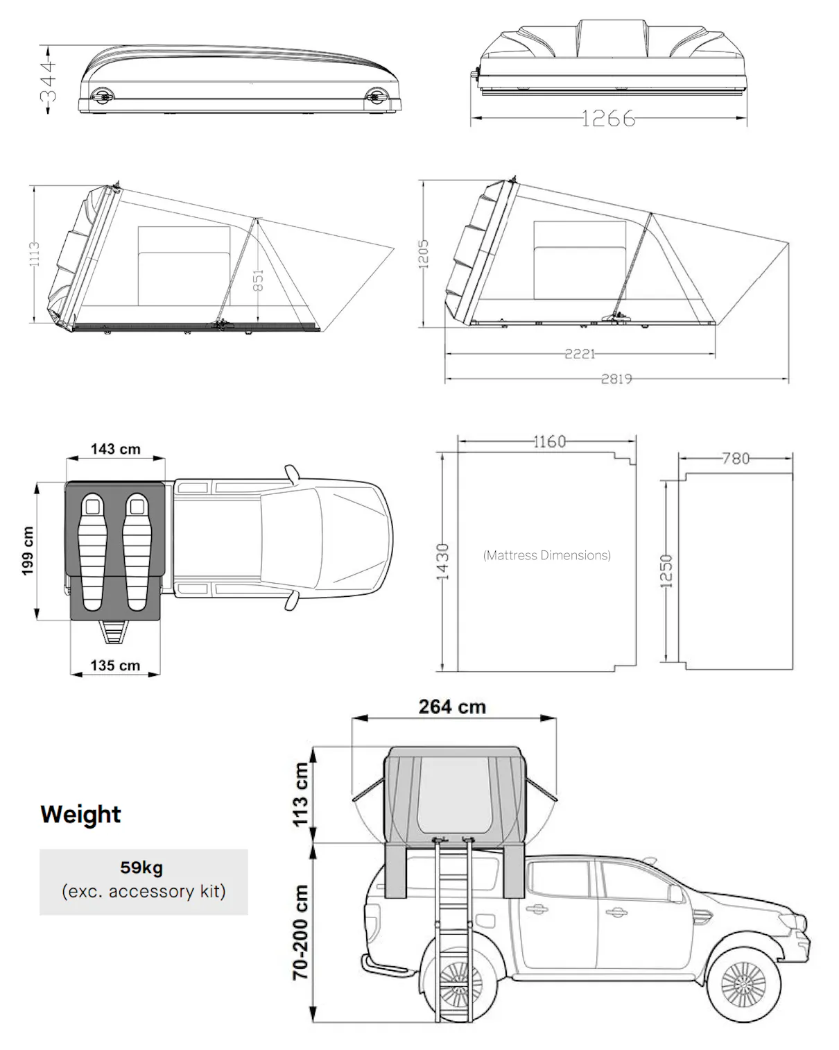 ARB ESPERANCE 2 Rooftop Tent