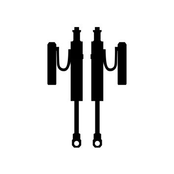 Black suspension icon