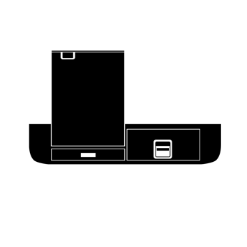 Black storage icon