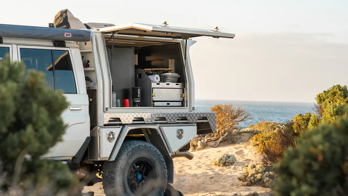 Camping in Whalers Way on the very tip of the Eyre Peninsula in South Australia