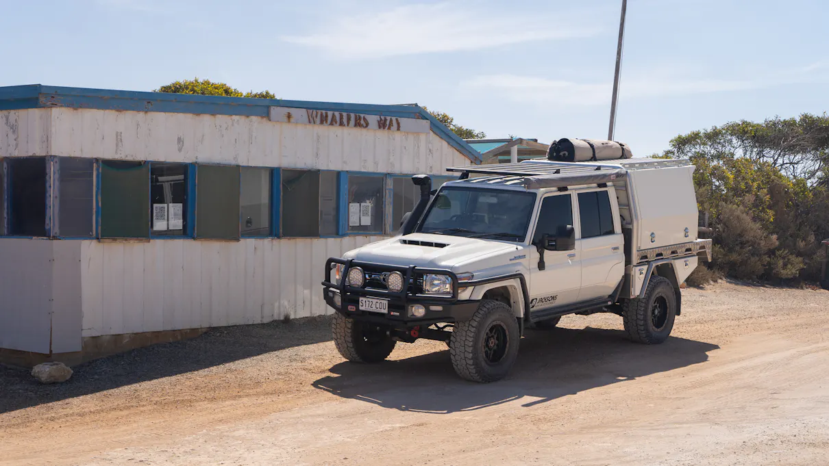 Old buildings at Whalers Way on the very tip of the Eyre Peninsula in South Australia