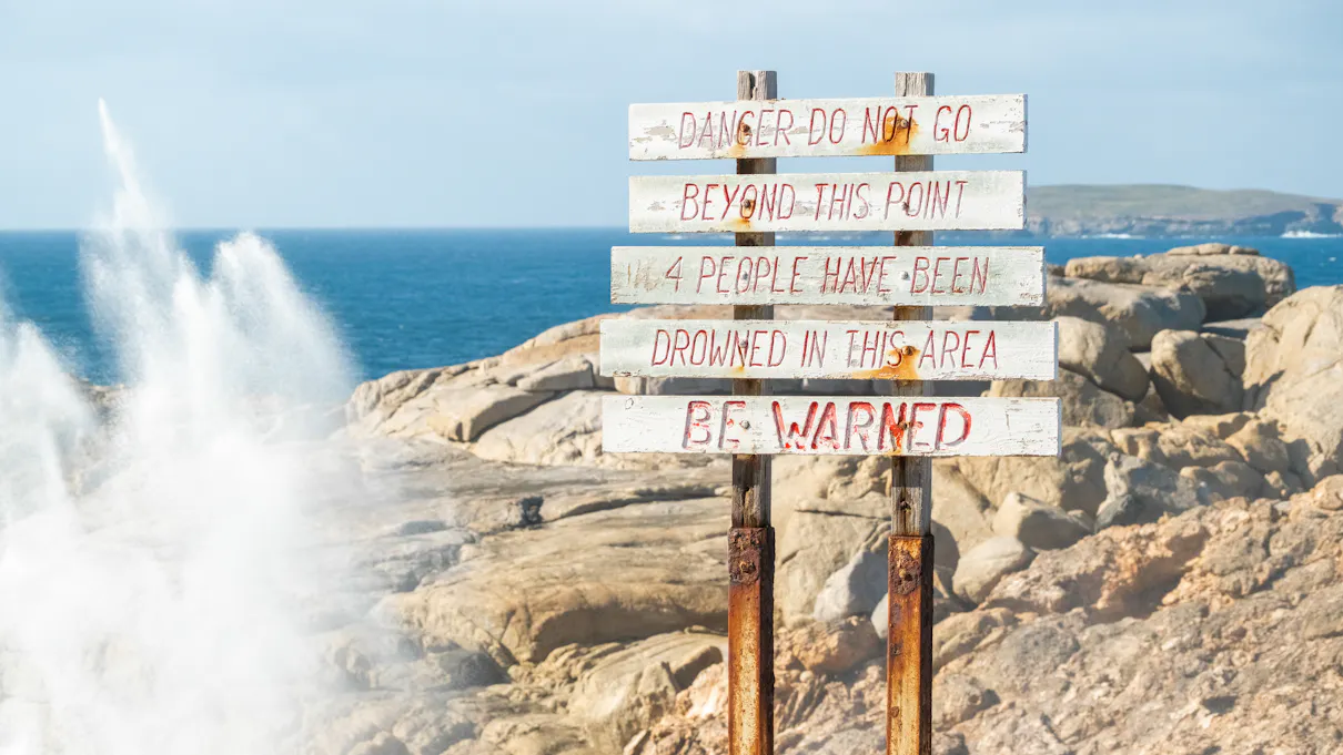 Blowhole & Baleen rock pool at Whalers Way on the very tip of the Eyre Peninsula in South Australia