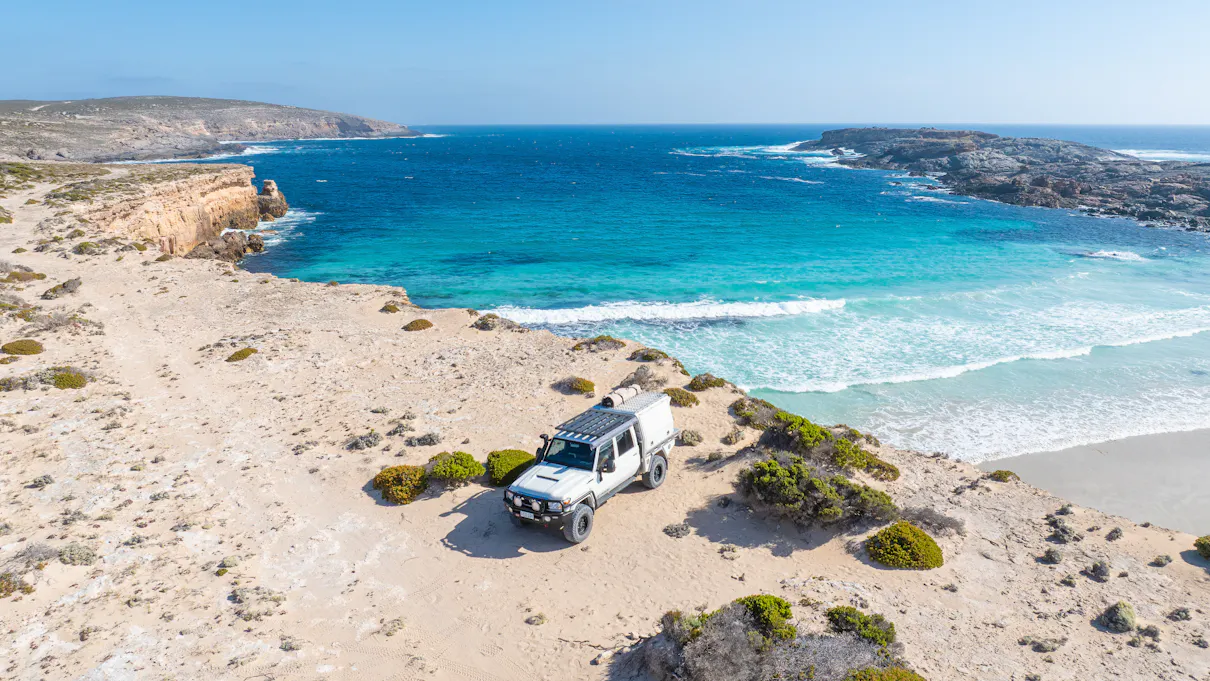 Red Banks Beach at Whalers Way on the very tip of the Eyre Peninsula in South Australia